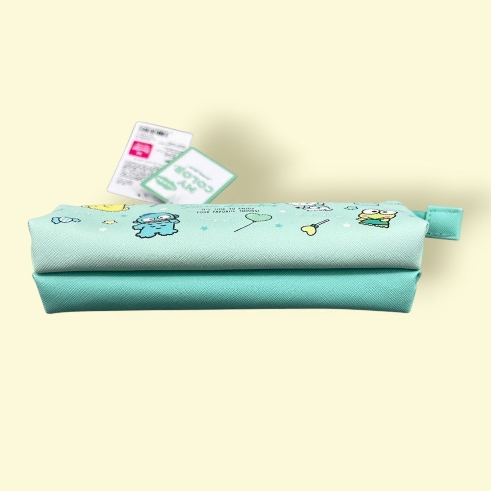 Sanrio Characters Pencil Case Pouch Keroppi Pochacco Hangyodon Zipper Bag Kawaii - Picture 5 of 6